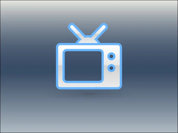 Icono plano de tv — Vector de stock