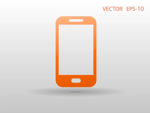 Icona piatta dello smartphone — Vettoriale Stock