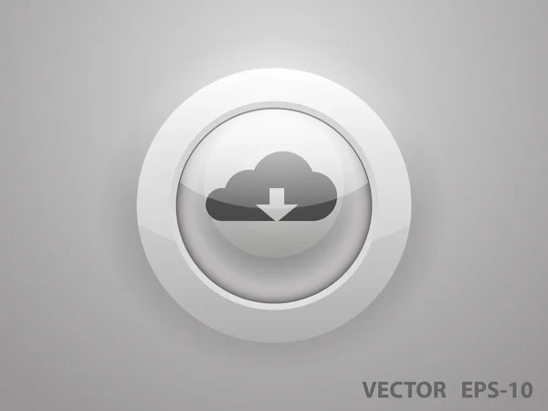 Icona del cloud di download — Vettoriale Stock