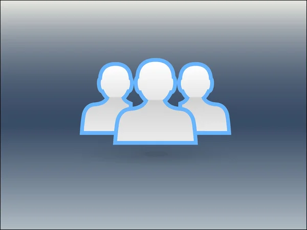 Flat ikonen för grupparbete — Stock vektor