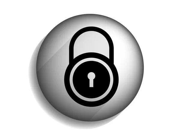 Flat icon of lock — Stock Vector