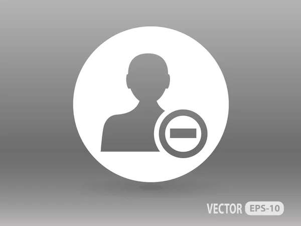 Contact pictogram verwijderen — Stockvector