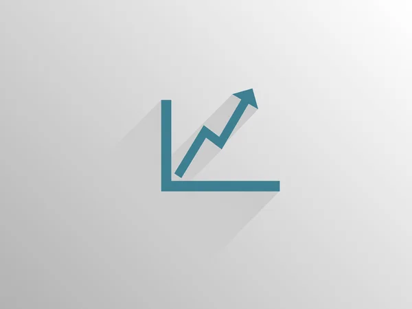 Icon of graph — Stock Vector