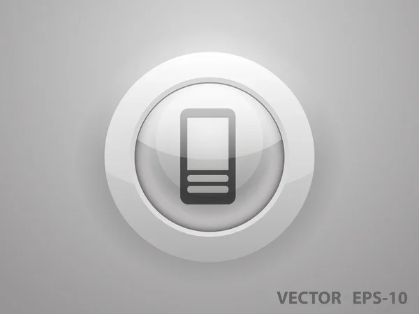 Icono plano del teléfono inteligente — Vector de stock