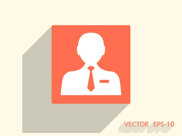 Icono de hombre de negocios — Vector de stock