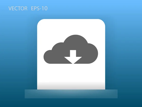 ダウンロード雲のアイコン — ストックベクタ