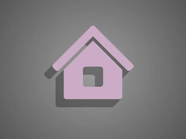 Icono plano del hogar — Vector de stock