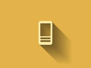 akıllı telefon düz simgesi