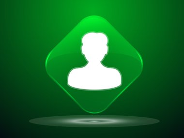 iş adamının düz simgesi