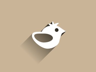 bir kuş düz simgesi