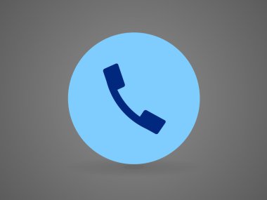 düz bir telefon simgesi