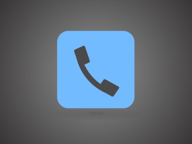 düz bir telefon simgesi