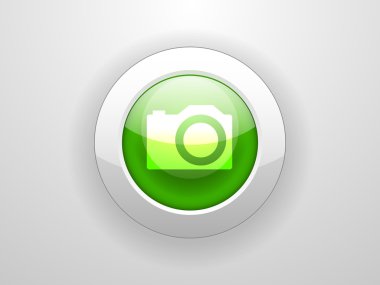 bir kameranın düz simgesi