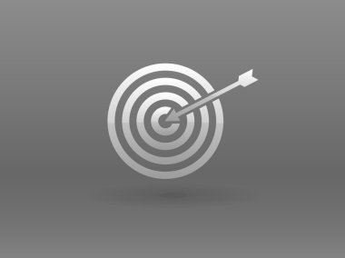Amaç düz simgesi