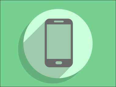 akıllı telefon düz simgesi