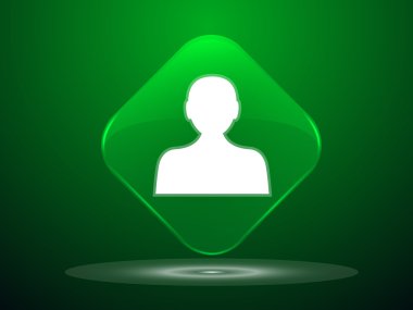 iş adamının düz simgesi