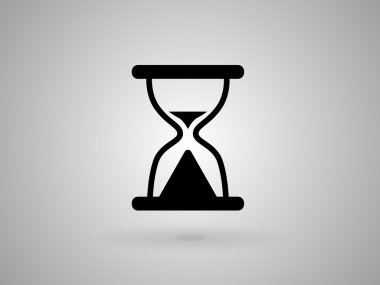 Kum saatinin düz simgesi