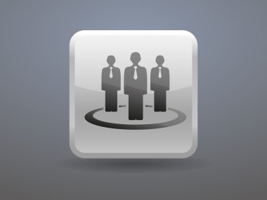 Takım çalışması, düz simgesi