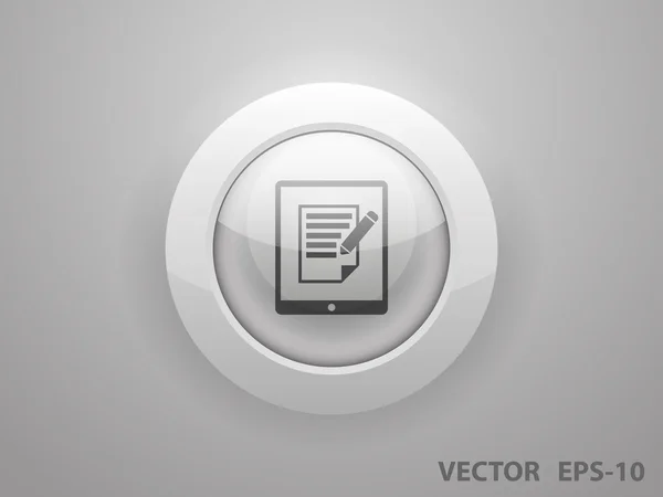 Touchpad notities pictogram — Stockvector