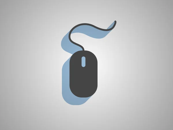 Icône plate de souris — Image vectorielle
