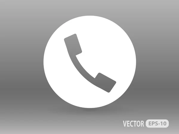 Icona piatta di un telefono — Vettoriale Stock