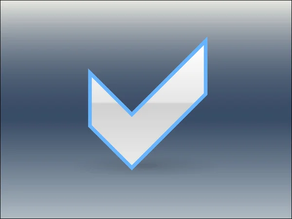 Flat ikonen för kryssrutan — Stock vektor