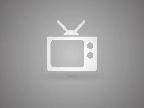 Flat icon of tv — Stock Vector