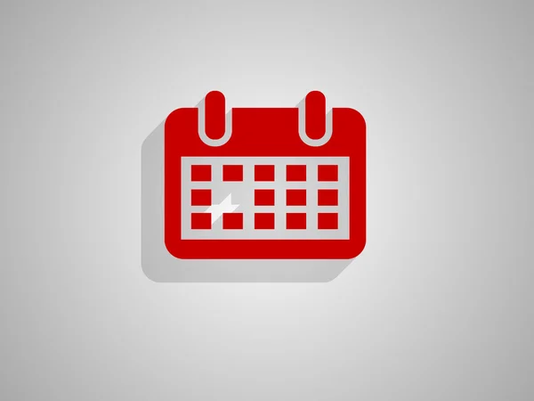 Platte pictogram van de kalender — Stockvector