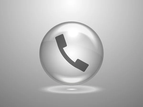 Lapos ikon a telefon — Stock Vector