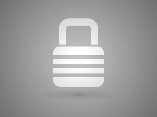 Flat icon of lock — Stock Vector