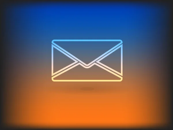 Icône plate de lettre — Image vectorielle
