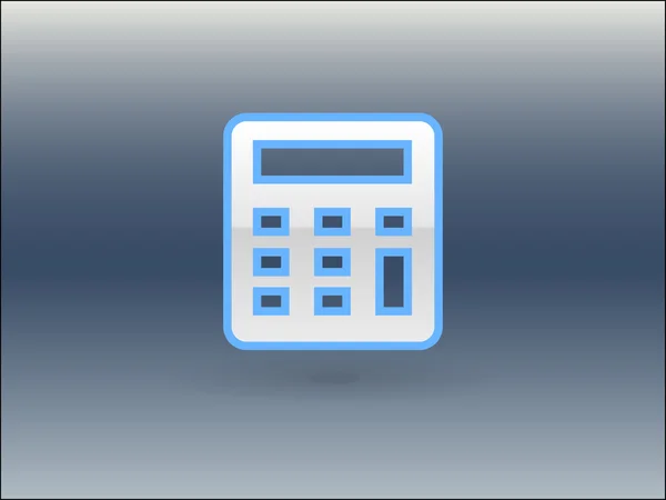 Icona piatta del calcolatore — Vettoriale Stock