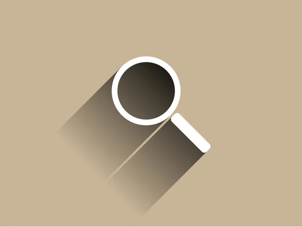 Icono plano de lupa — Vector de stock