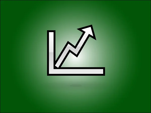 Flat ikonen för diagram — Stock vektor