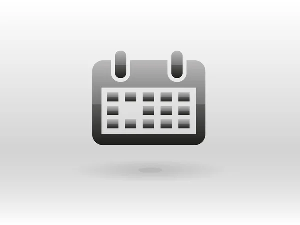 Icono plano del calendario — Vector de stock