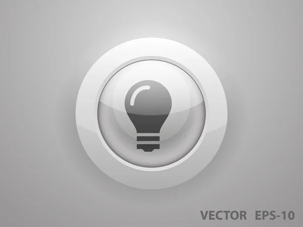 Platte pictogram van lamp — Stockvector