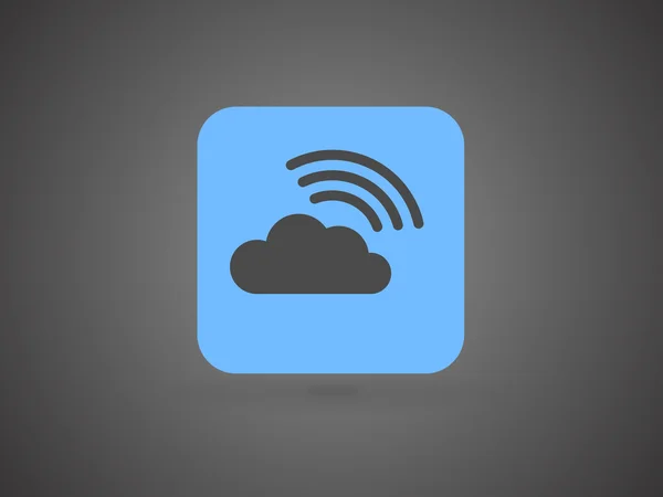 Icona piatta di Cloud — Vettoriale Stock