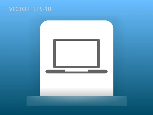 Ikona laptop — Stockový vektor