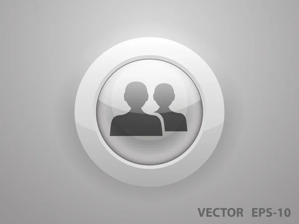Ploché ikony týmová práce — Stockový vektor