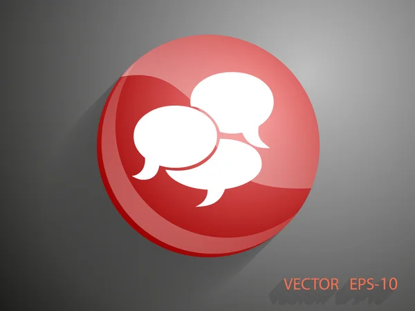 Icône d'une communication — Image vectorielle