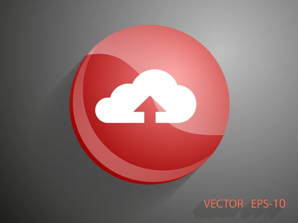 Icon of upload cloud — Stock Vector