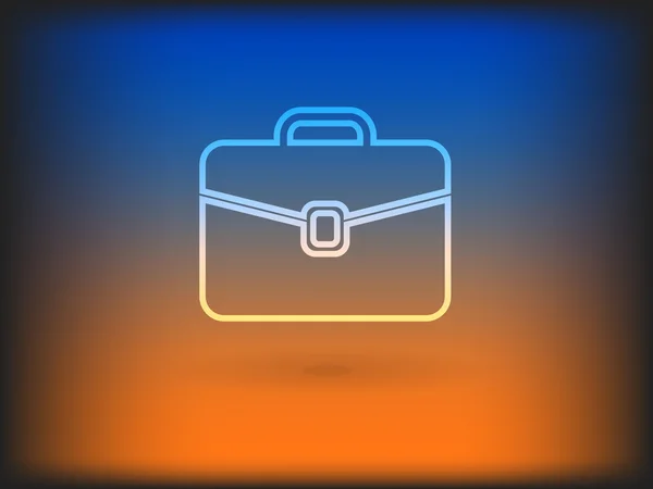 Icon of briefcase — Stock Vector