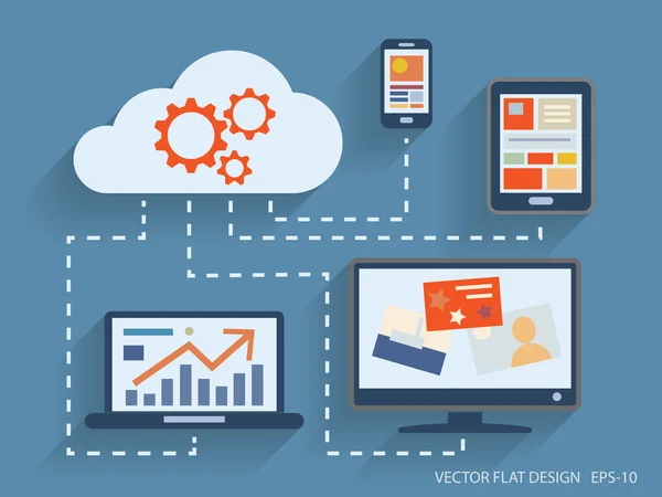 Análisis del sitio web concepto de información de búsqueda — Vector de stock