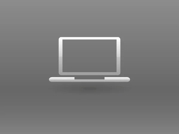 Pictogram van laptop — Stockvector