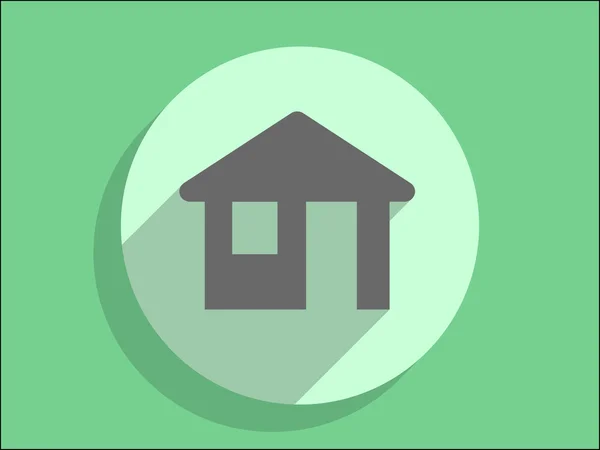 Icono plano del hogar — Vector de stock