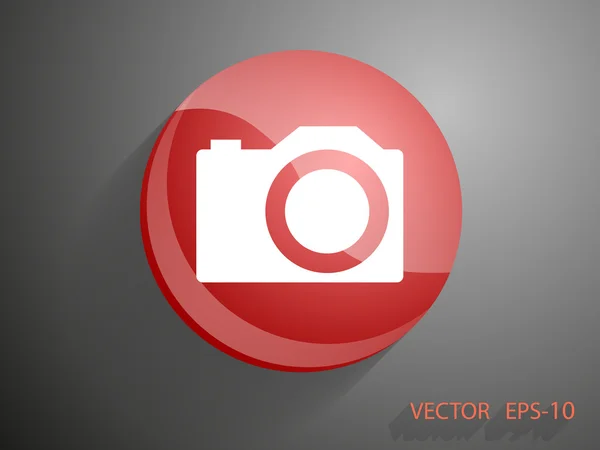 Икона фотоаппарата — стоковый вектор