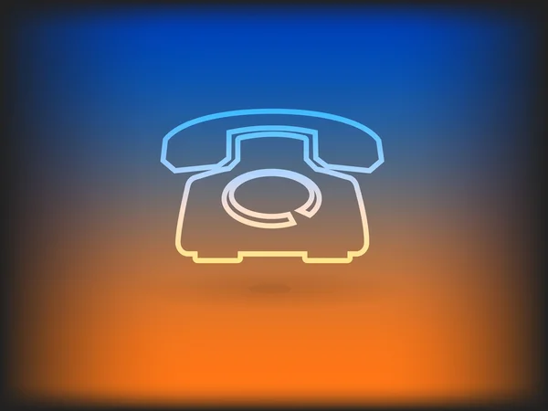 Icono de un teléfono — Vector de stock