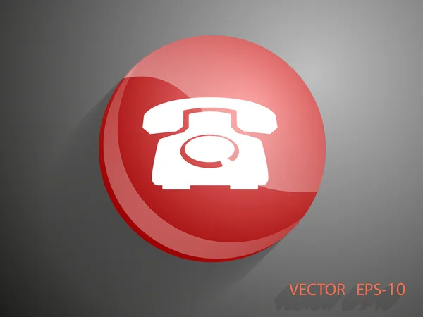 Icona di un telefono — Vettoriale Stock