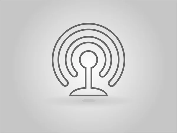 Плоская иконка wifi — стоковый вектор