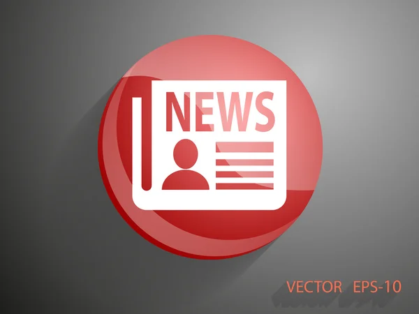 Icono de las noticias — Archivo Imágenes Vectoriales